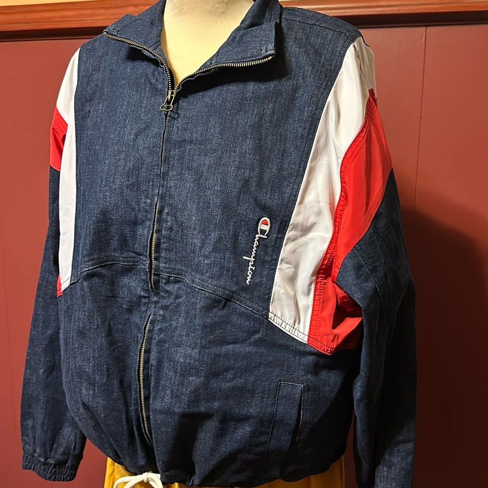 Champion Jackets & Coats | Denim Jacket by Champion Reverse Weave